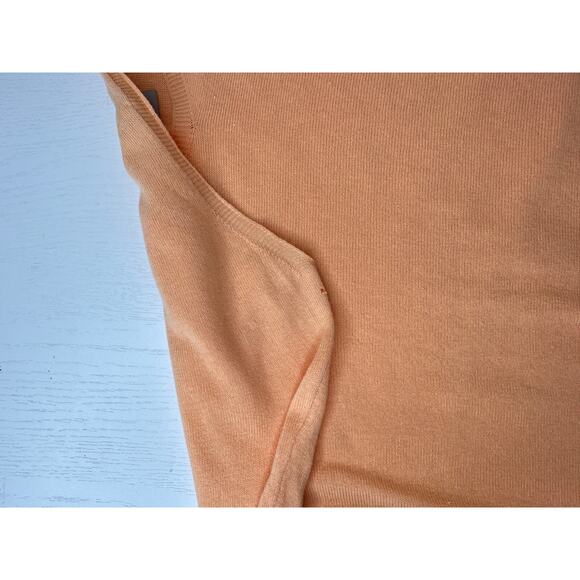 Chico's Long Sleeve V-Neck Sweater Orange Casual Relaxed Stretch Relaxed M - Picture 7 of 10